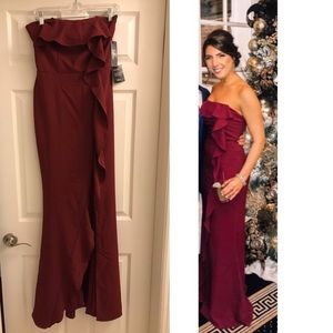 Burgundy long dress (tags attached)